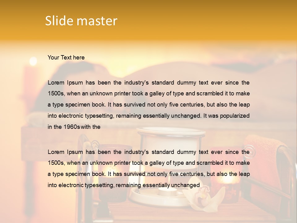 Body Female Massaging PowerPoint Template