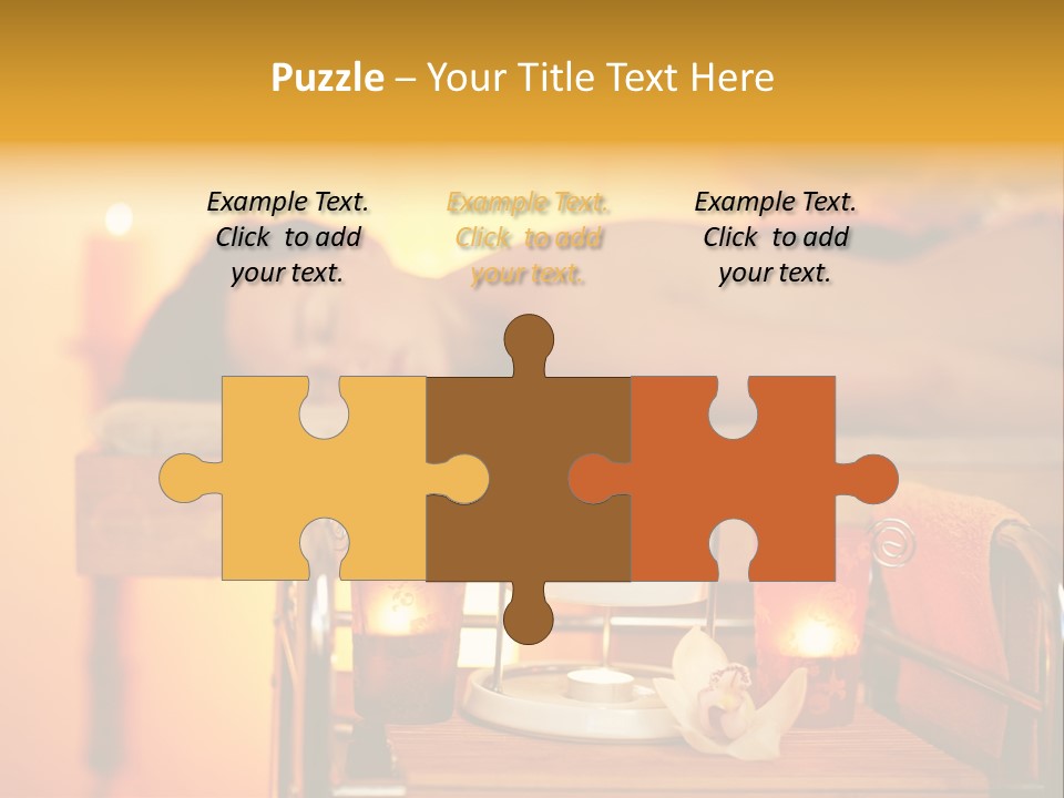 Body Female Massaging PowerPoint Template