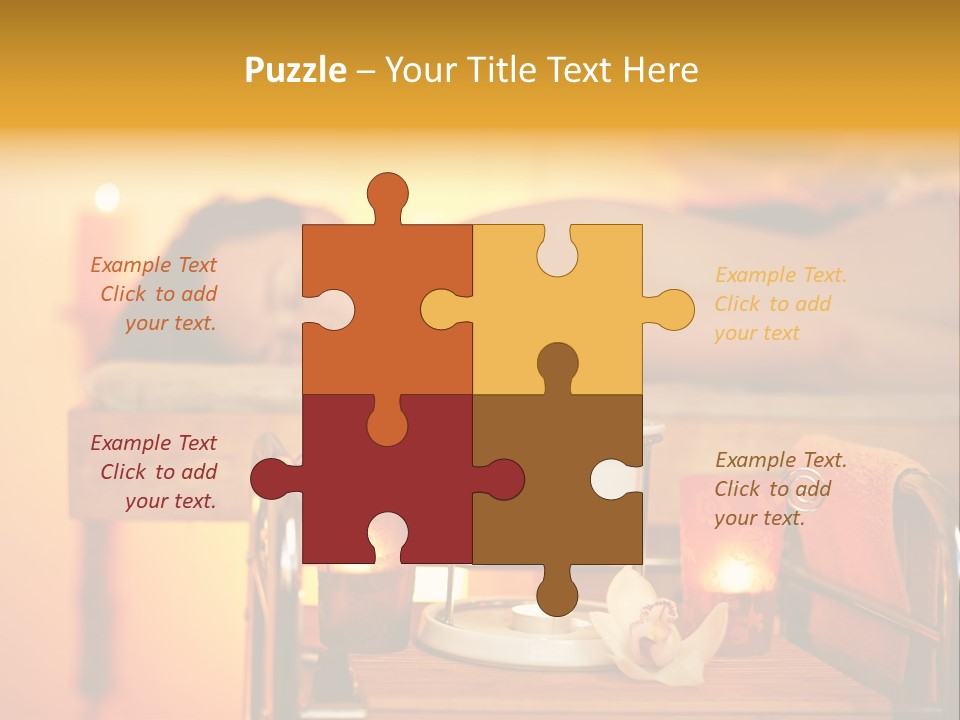 Body Female Massaging PowerPoint Template