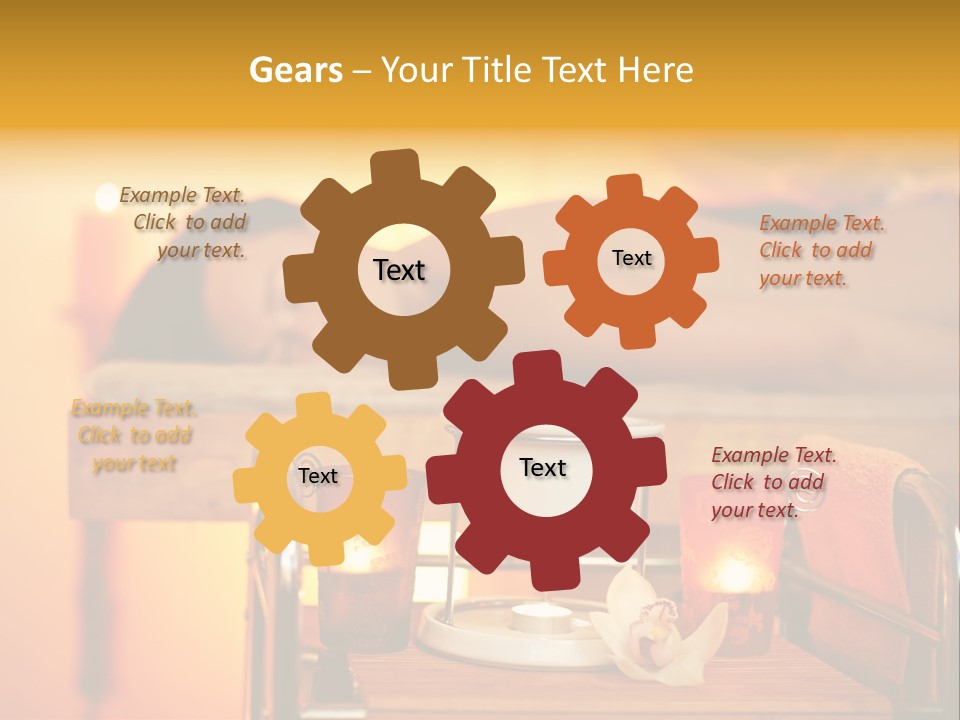 Body Female Massaging PowerPoint Template