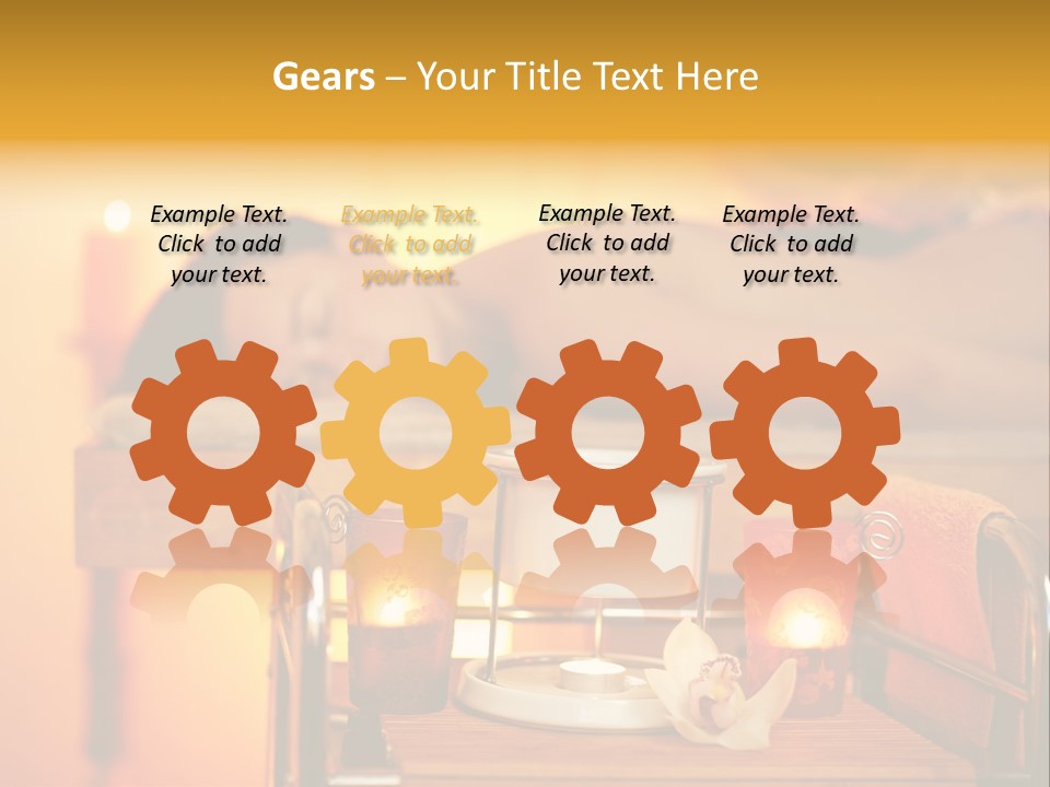 Body Female Massaging PowerPoint Template