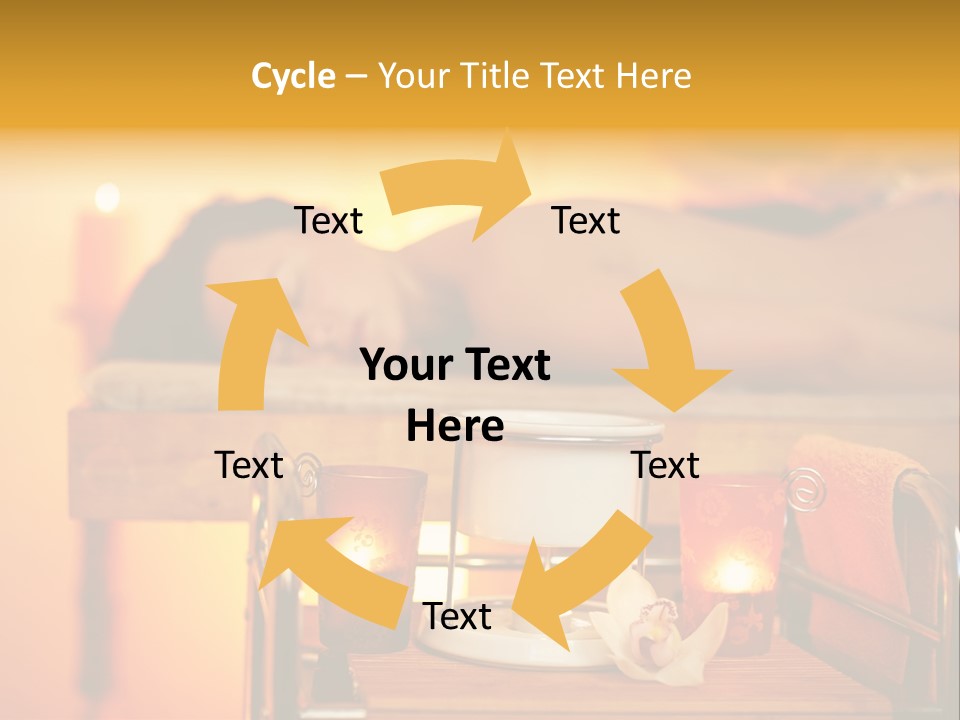 Body Female Massaging PowerPoint Template