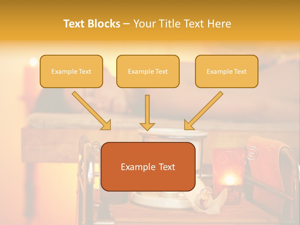 Body Female Massaging PowerPoint Template