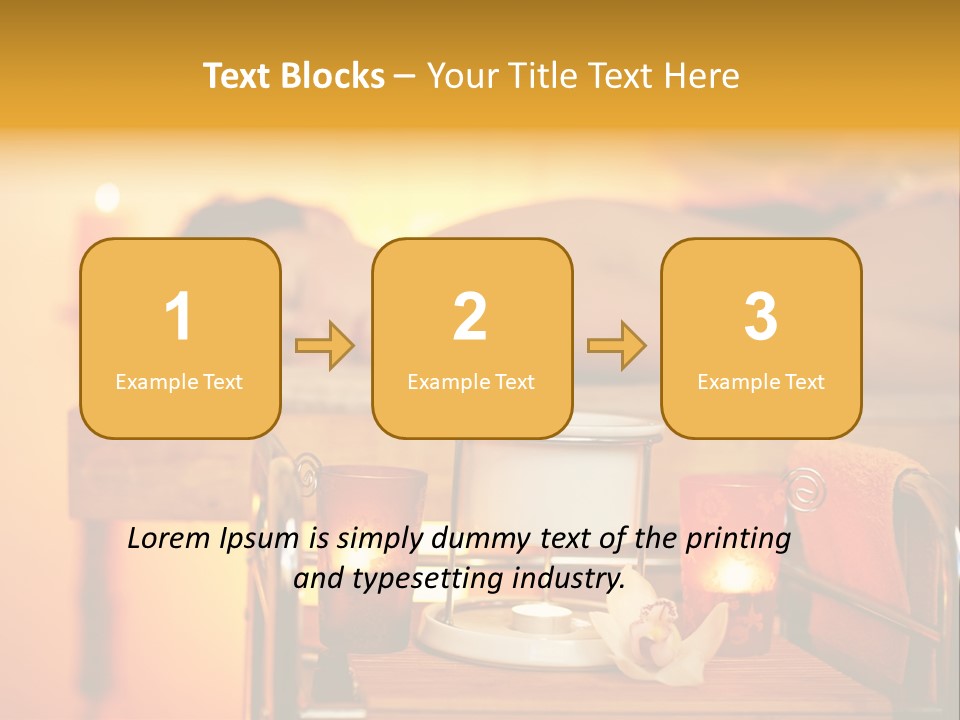 Body Female Massaging PowerPoint Template