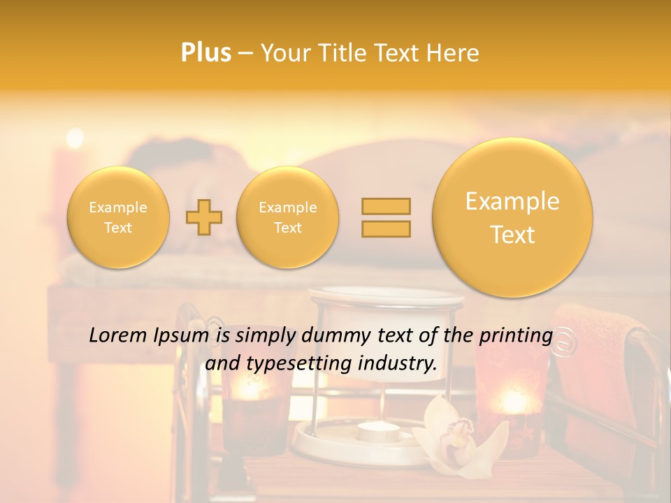 Body Female Massaging PowerPoint Template