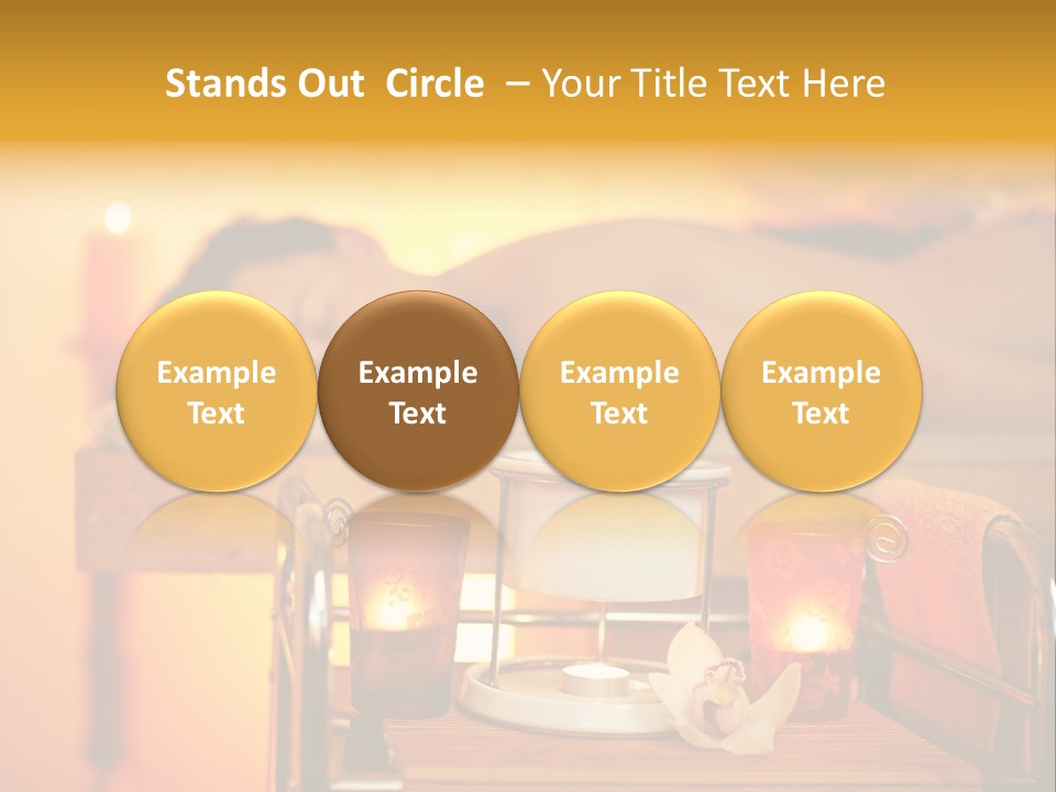 Body Female Massaging PowerPoint Template