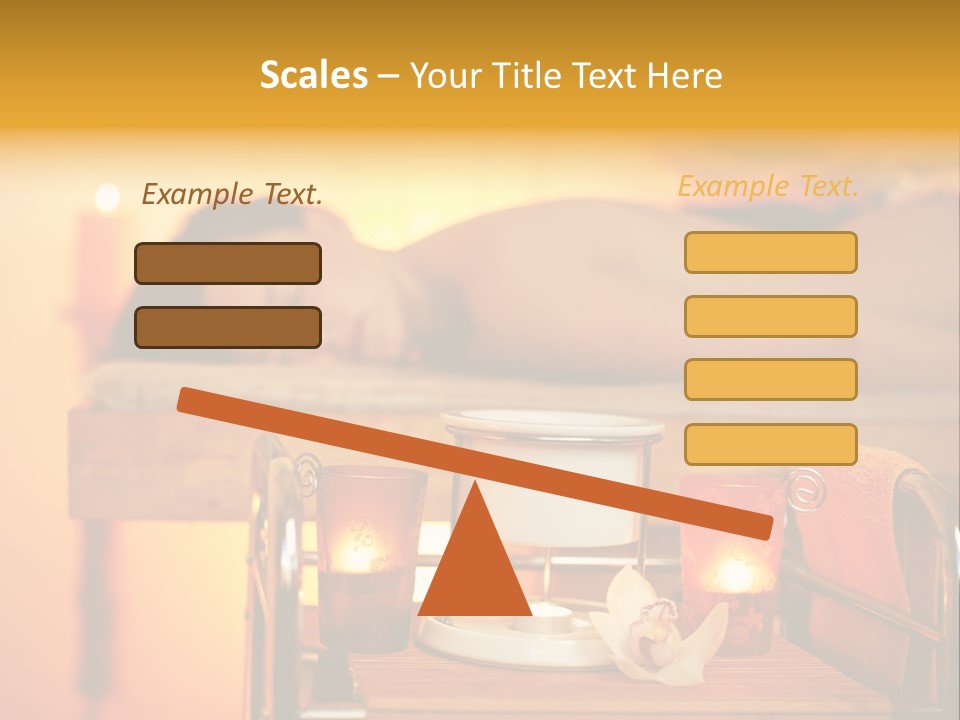 Body Female Massaging PowerPoint Template