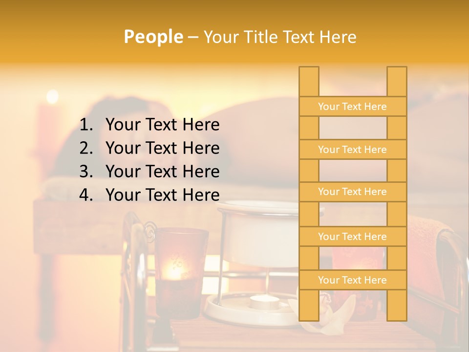 Body Female Massaging PowerPoint Template