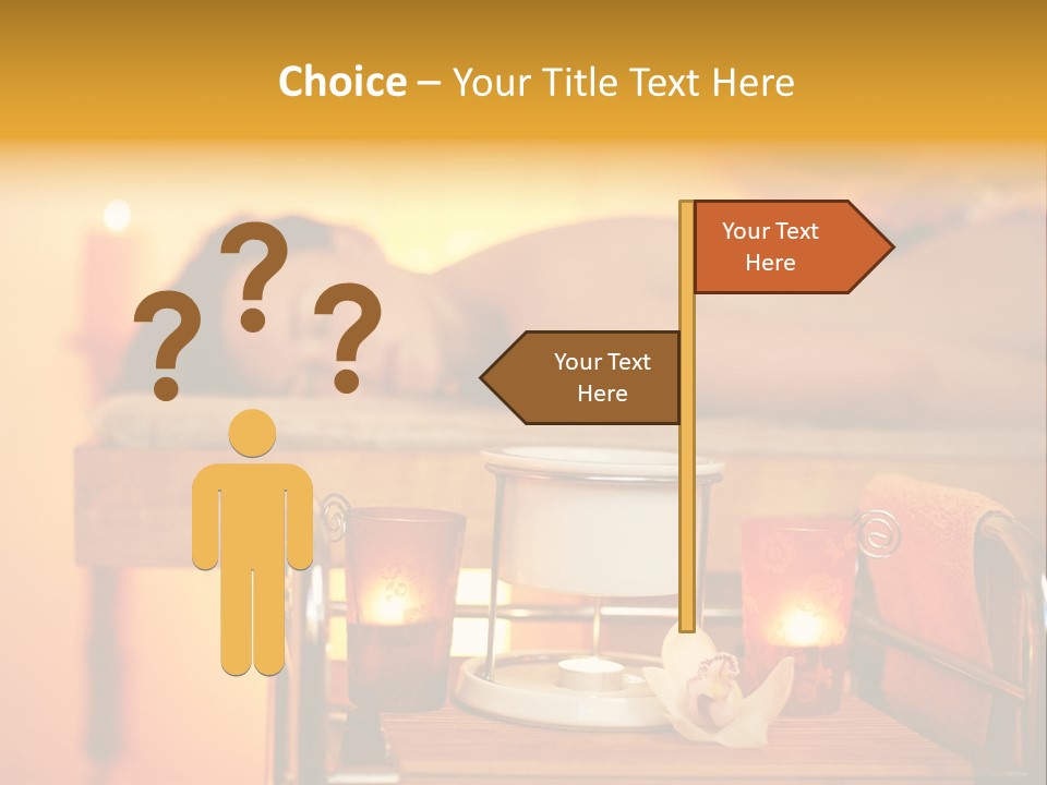 Body Female Massaging PowerPoint Template