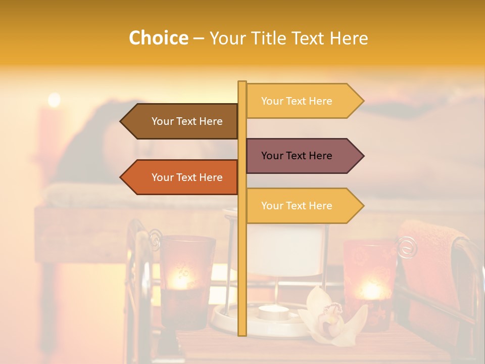 Body Female Massaging PowerPoint Template