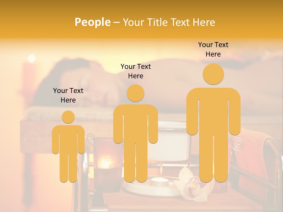 Body Female Massaging PowerPoint Template