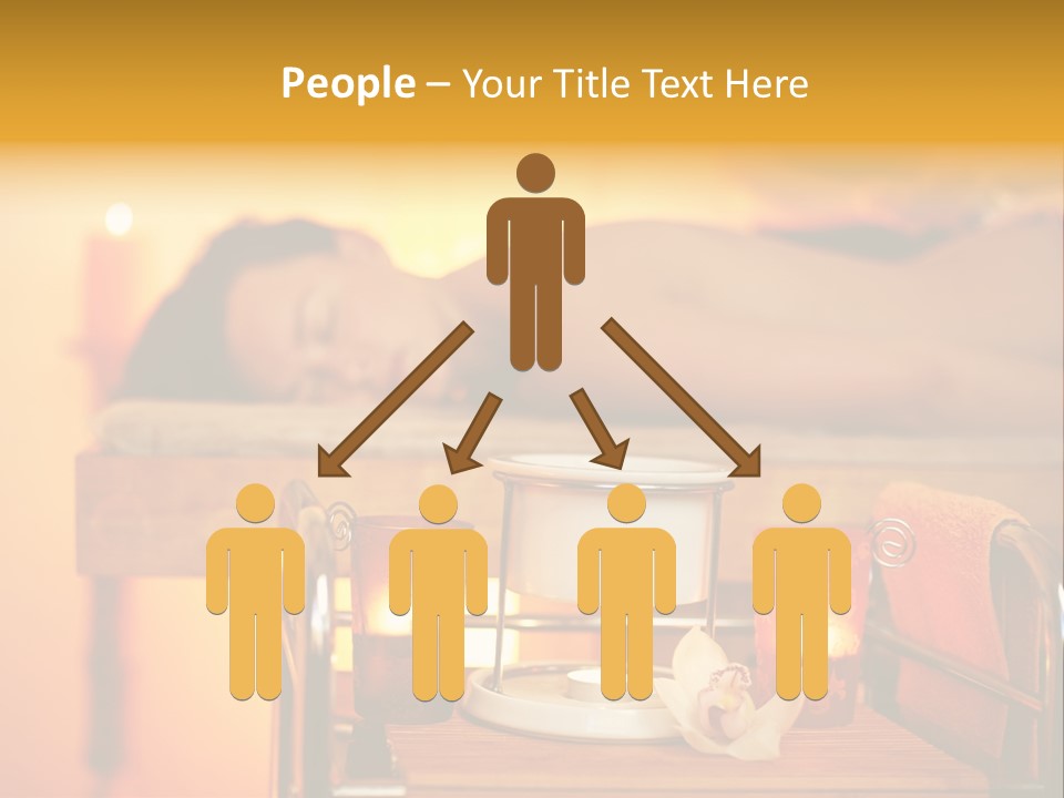 Body Female Massaging PowerPoint Template