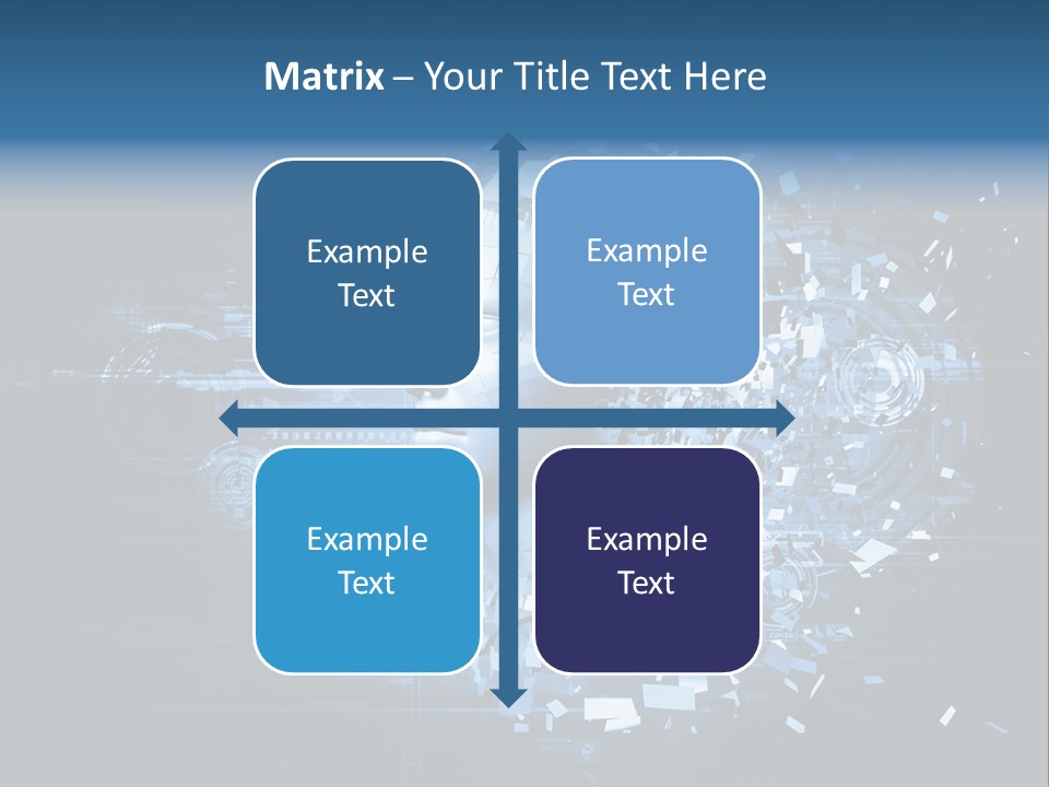 A Woman's Head Is Shown With A Futuristic Background PowerPoint Template