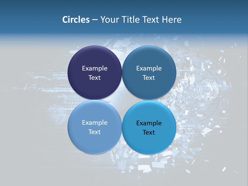 A Woman's Head Is Shown With A Futuristic Background PowerPoint Template