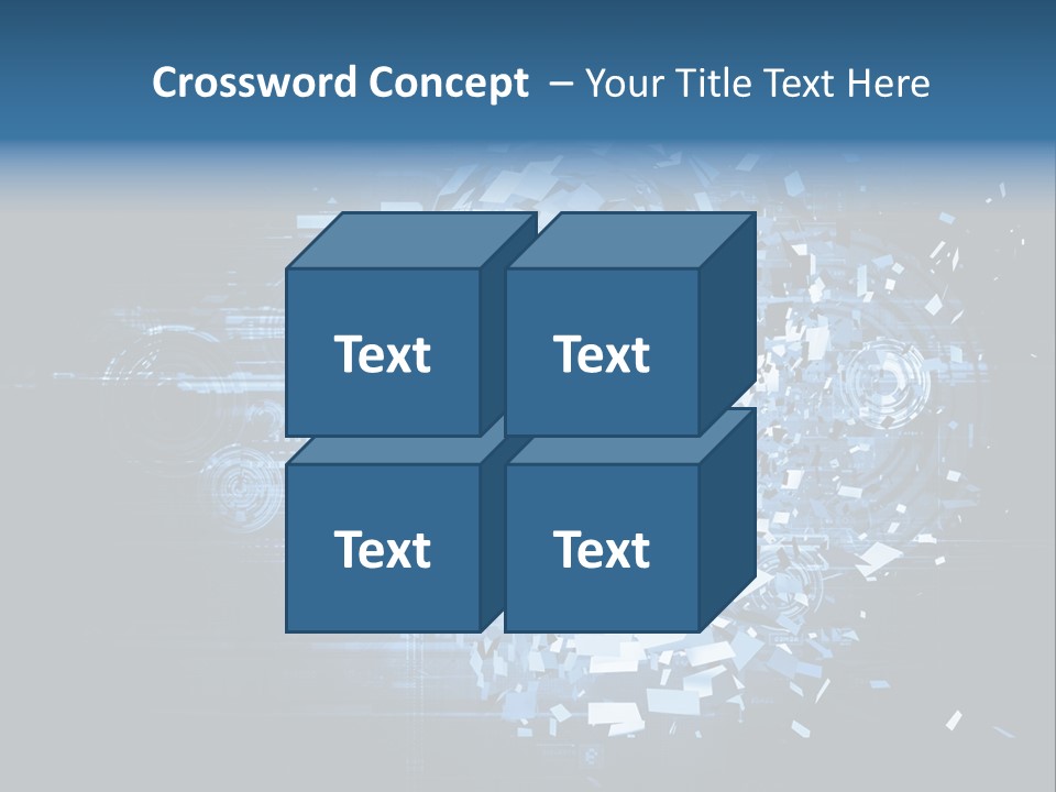 A Woman's Head Is Shown With A Futuristic Background PowerPoint Template