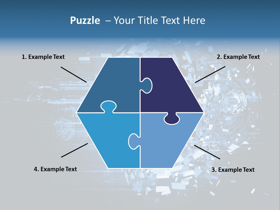 A Woman's Head Is Shown With A Futuristic Background PowerPoint Template