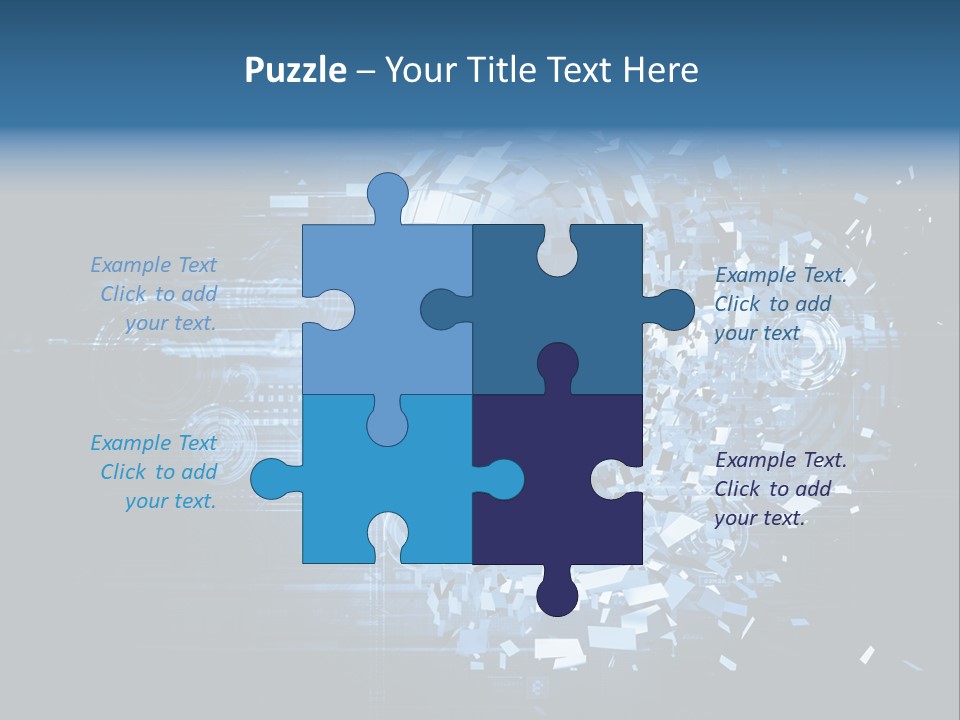 A Woman's Head Is Shown With A Futuristic Background PowerPoint Template