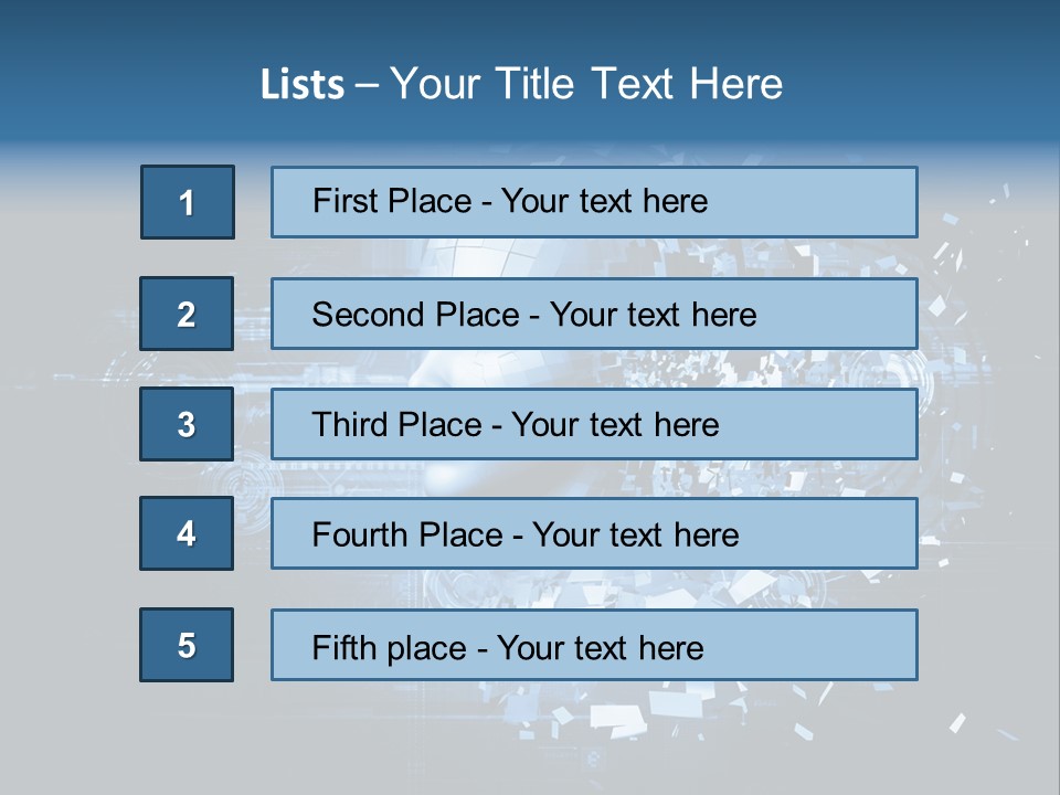 A Woman's Head Is Shown With A Futuristic Background PowerPoint Template