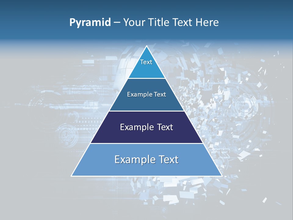 A Woman's Head Is Shown With A Futuristic Background PowerPoint Template