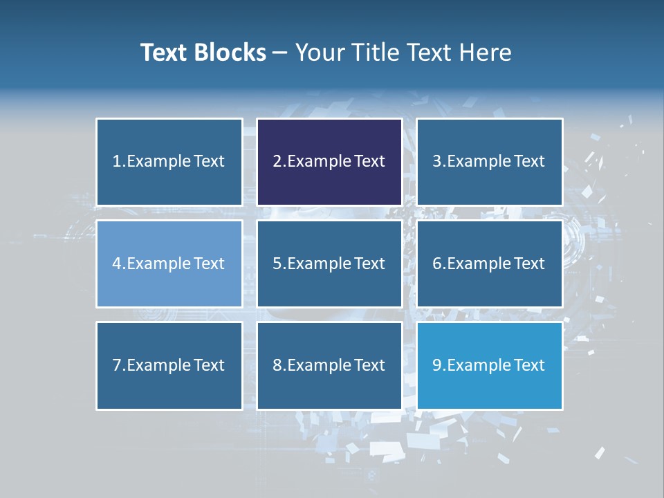 A Woman's Head Is Shown With A Futuristic Background PowerPoint Template