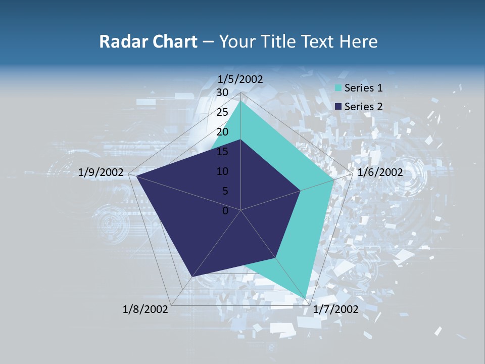 A Woman's Head Is Shown With A Futuristic Background PowerPoint Template