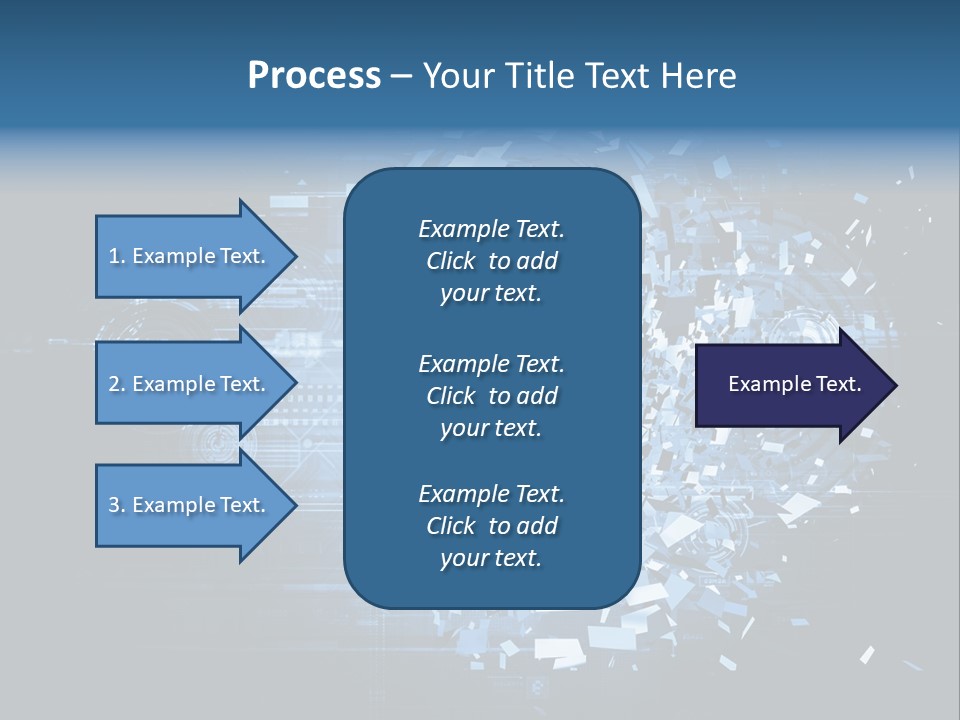 A Woman's Head Is Shown With A Futuristic Background PowerPoint Template