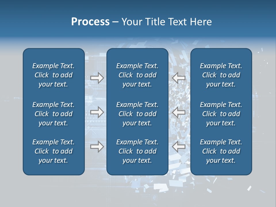 A Woman's Head Is Shown With A Futuristic Background PowerPoint Template
