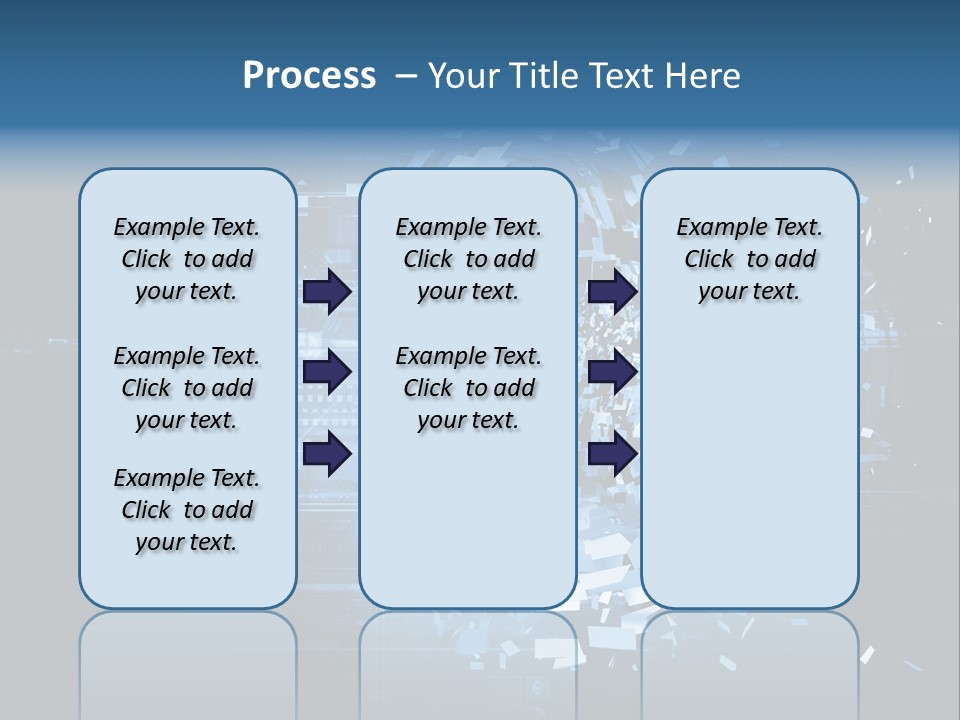 A Woman's Head Is Shown With A Futuristic Background PowerPoint Template