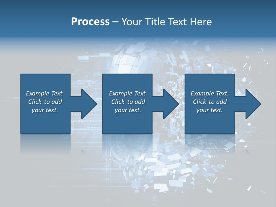 A Woman's Head Is Shown With A Futuristic Background PowerPoint Template