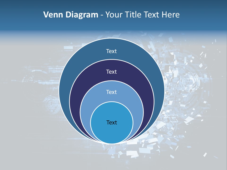 A Woman's Head Is Shown With A Futuristic Background PowerPoint Template
