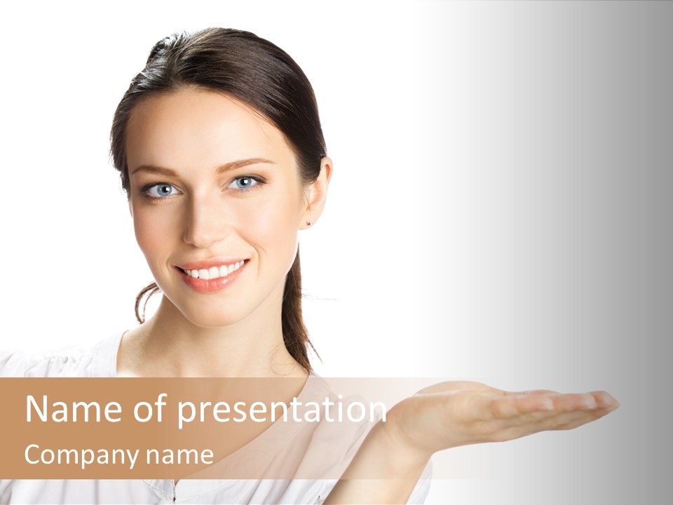 Present Sign Showing PowerPoint Template