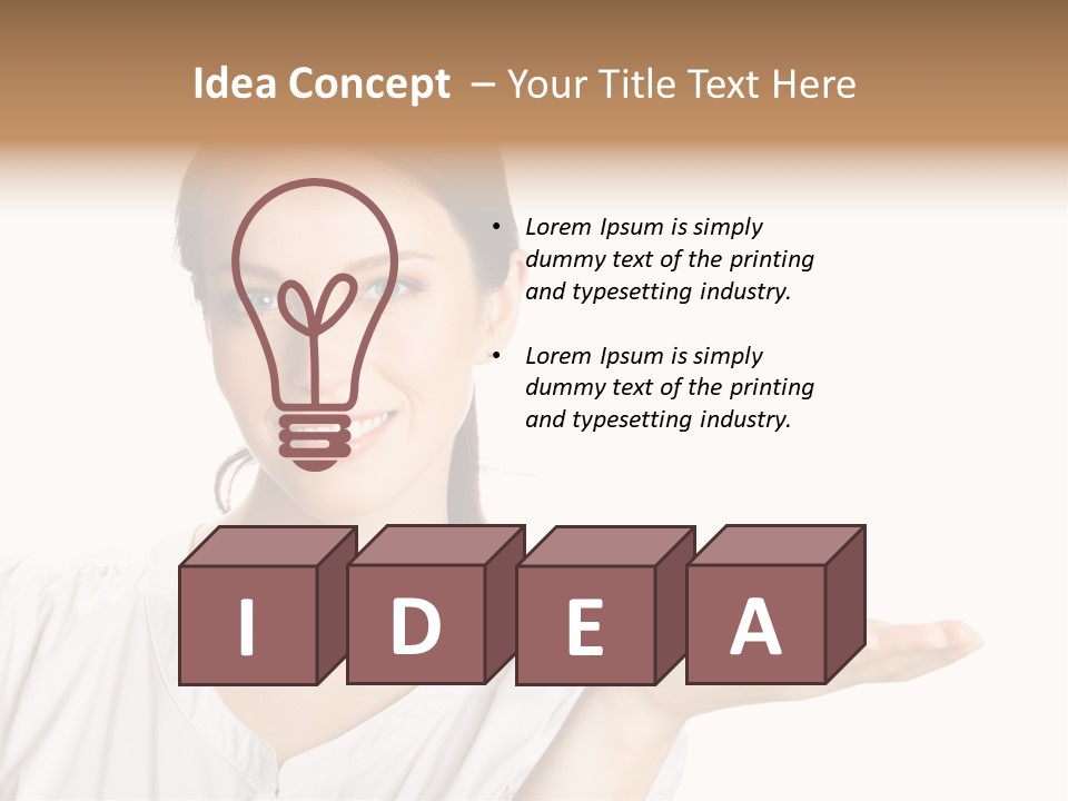 Present Sign Showing PowerPoint Template