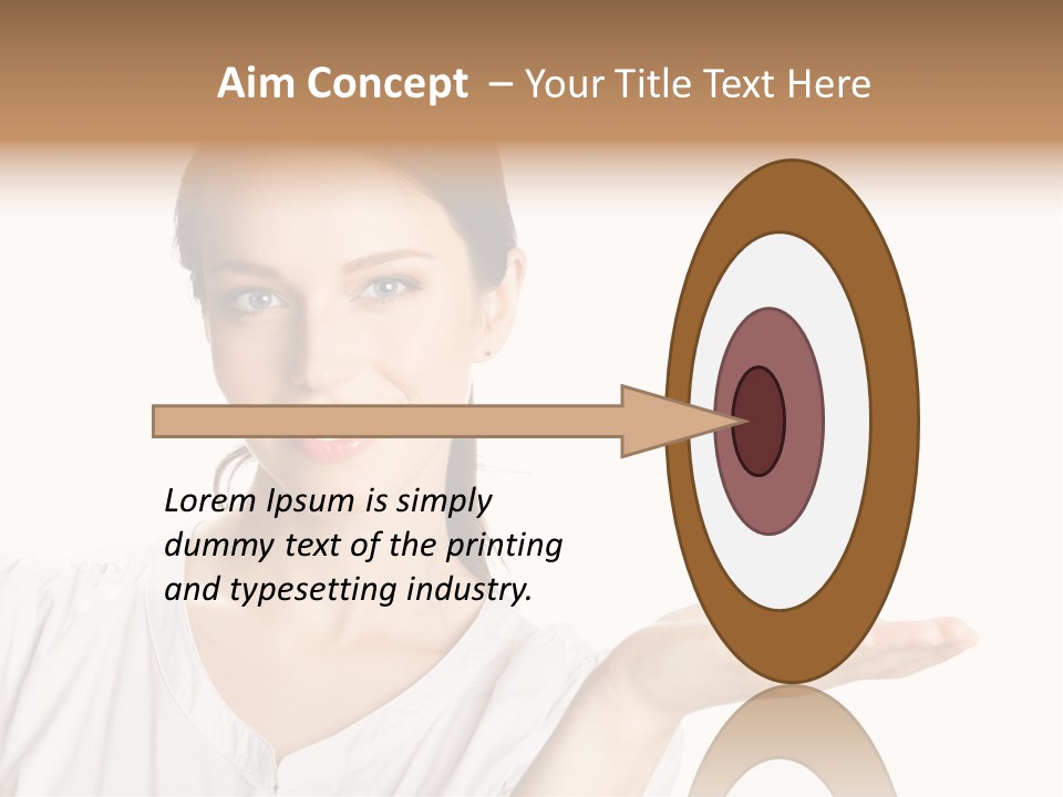 Present Sign Showing PowerPoint Template