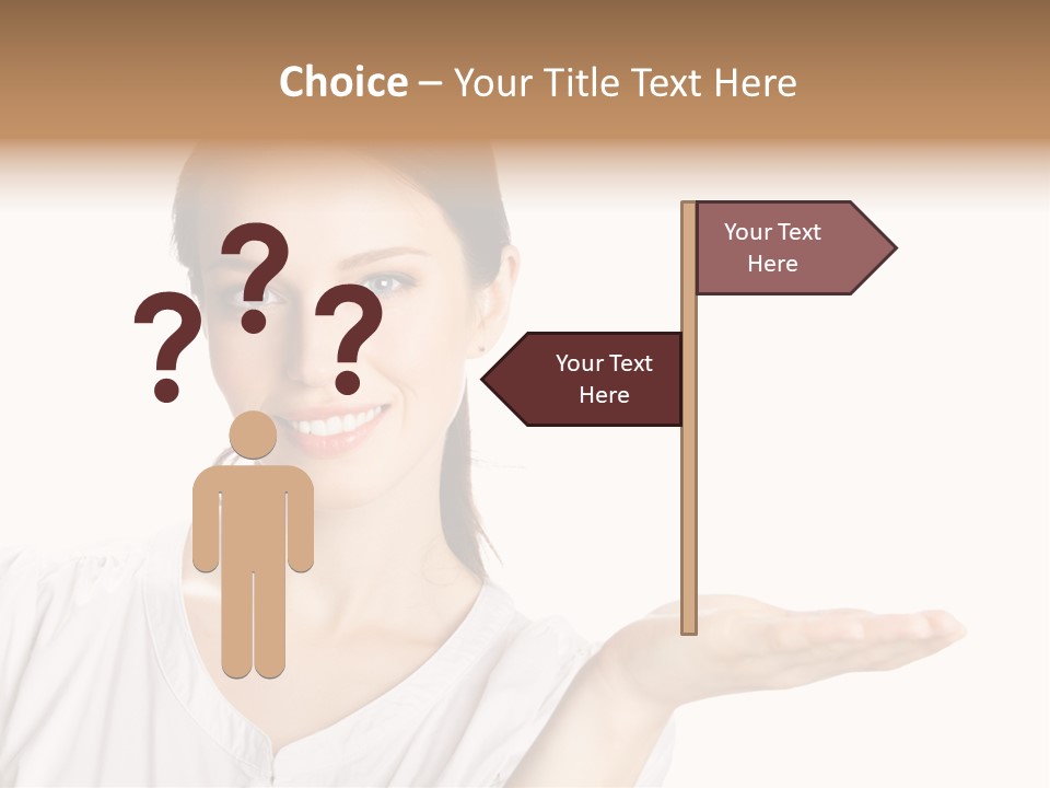 Present Sign Showing PowerPoint Template