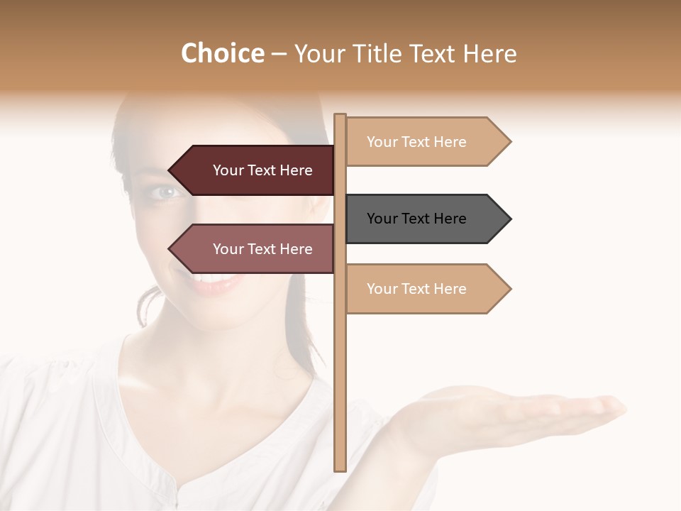 Present Sign Showing PowerPoint Template