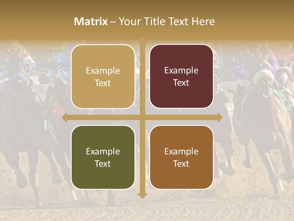 Compete Joel Racecourse PowerPoint Template