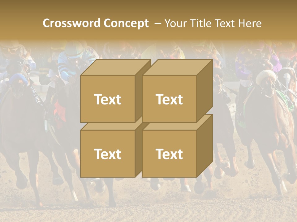 Compete Joel Racecourse PowerPoint Template