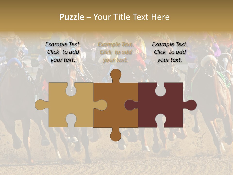 Compete Joel Racecourse PowerPoint Template