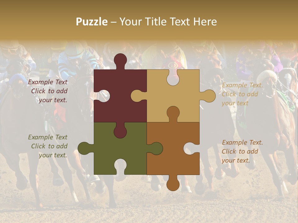 Compete Joel Racecourse PowerPoint Template