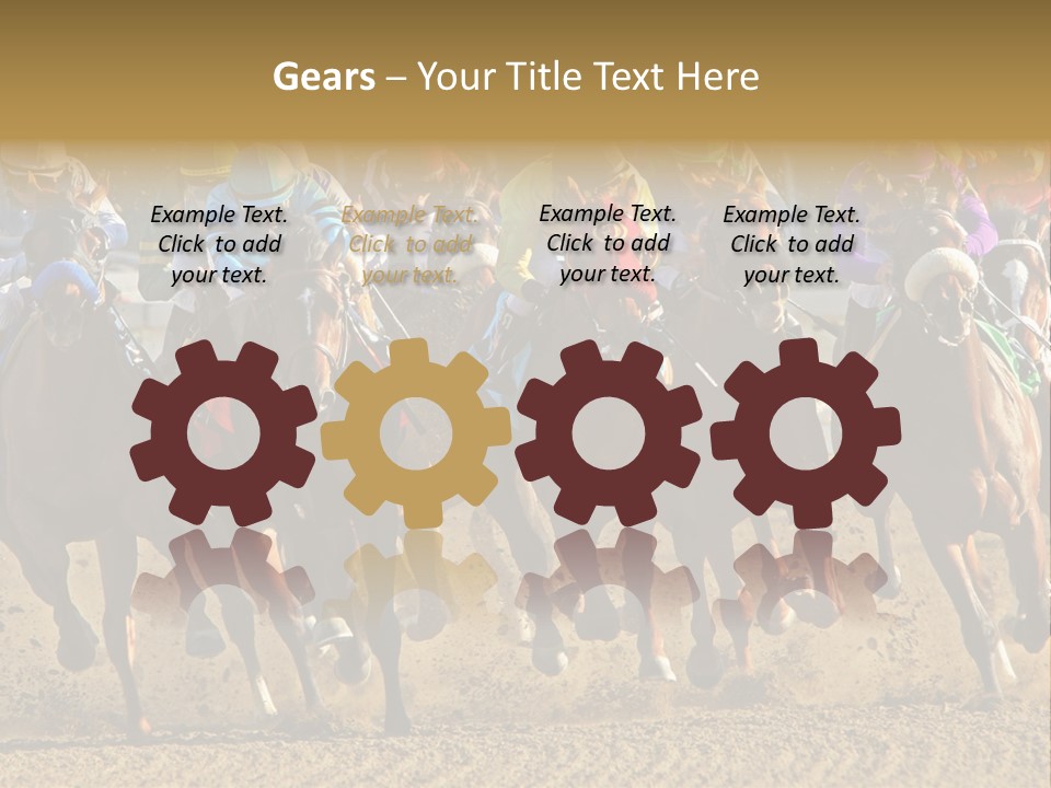 Compete Joel Racecourse PowerPoint Template
