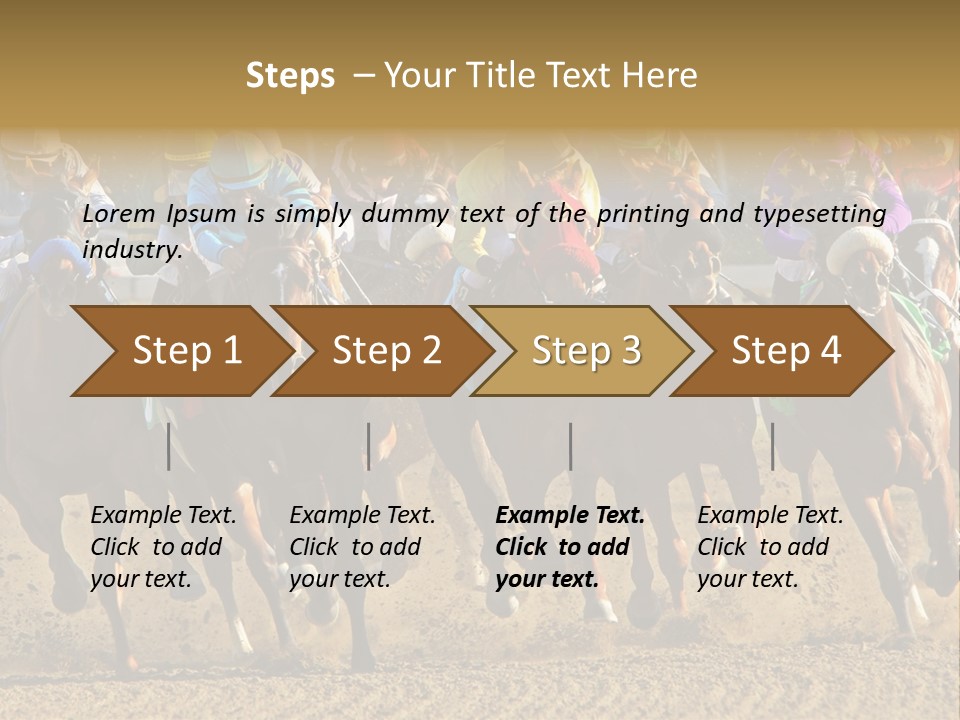 Compete Joel Racecourse PowerPoint Template