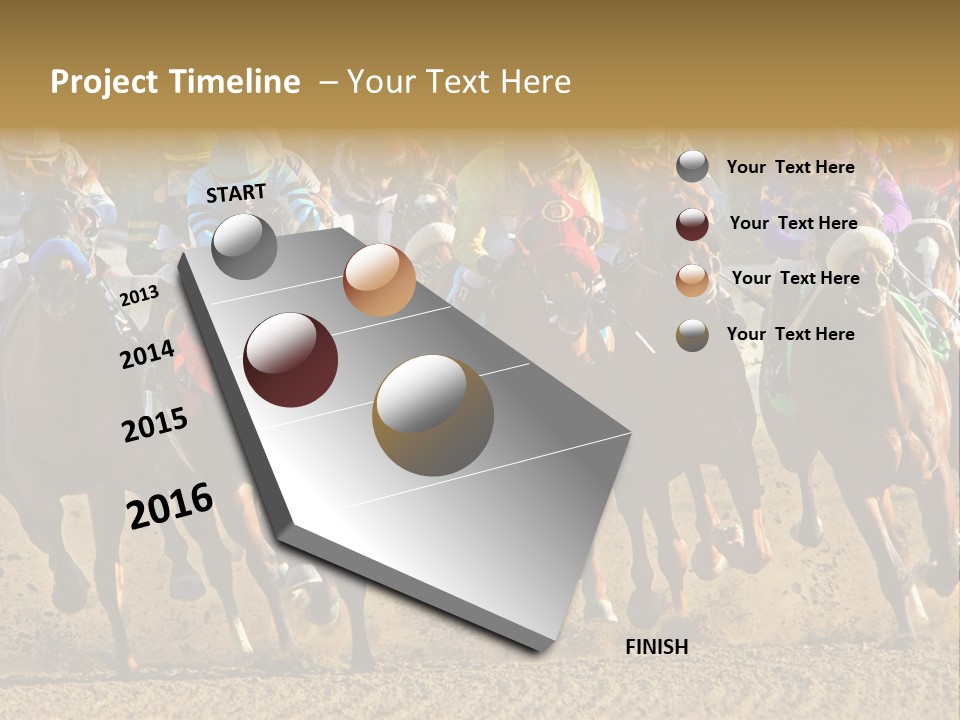 Compete Joel Racecourse PowerPoint Template