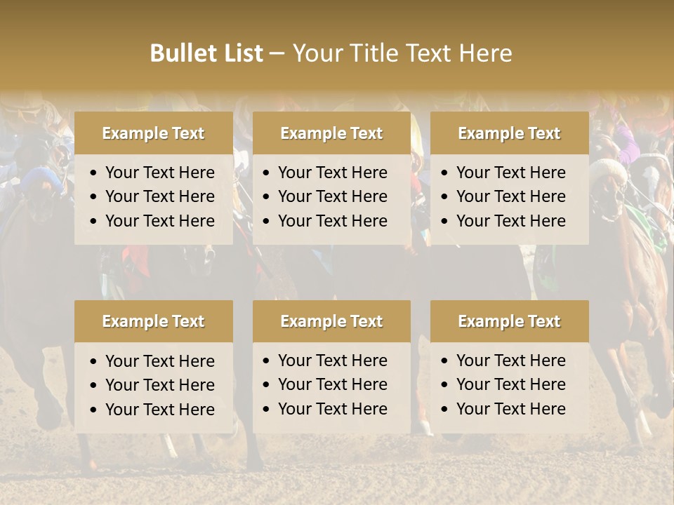 Compete Joel Racecourse PowerPoint Template