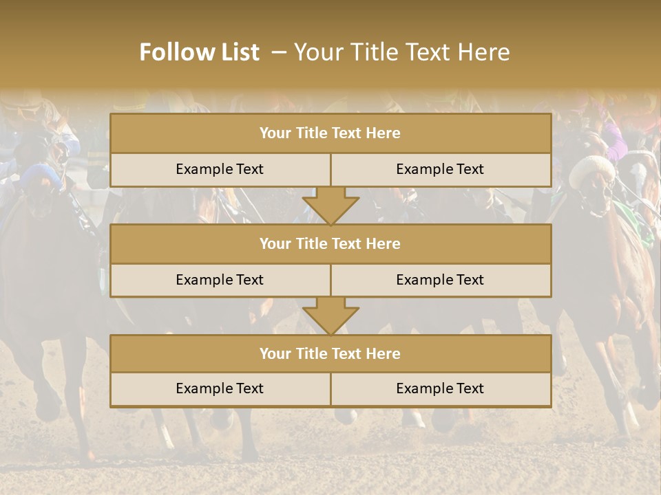 Compete Joel Racecourse PowerPoint Template