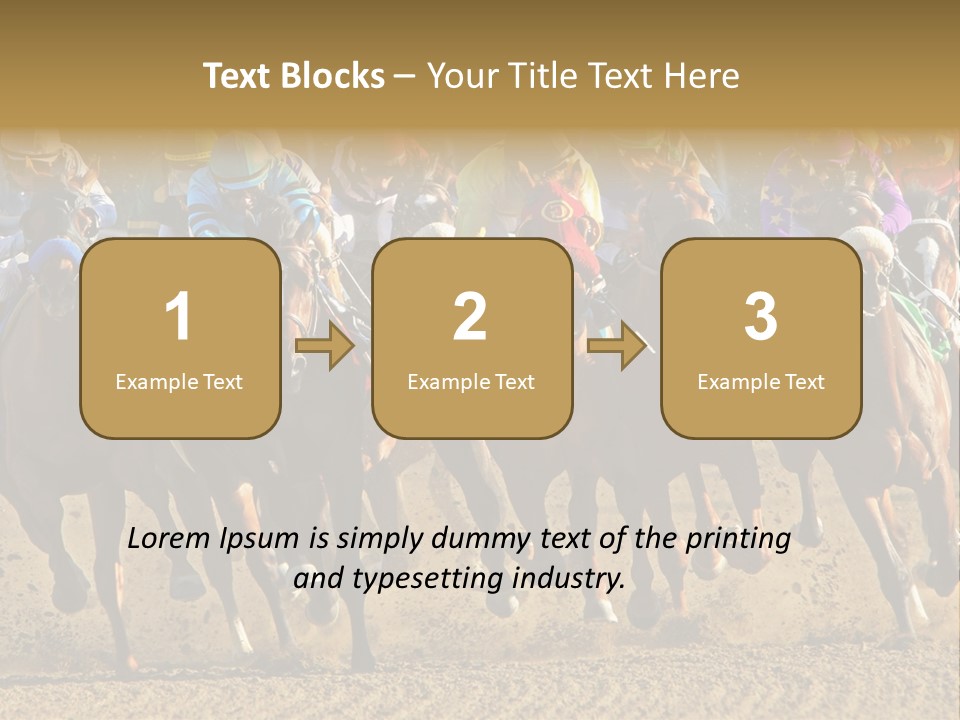 Compete Joel Racecourse PowerPoint Template