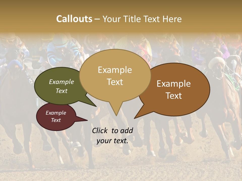 Compete Joel Racecourse PowerPoint Template