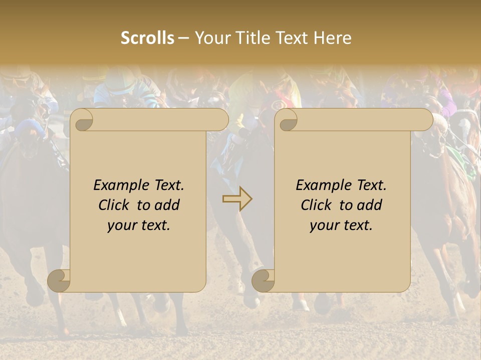 Compete Joel Racecourse PowerPoint Template