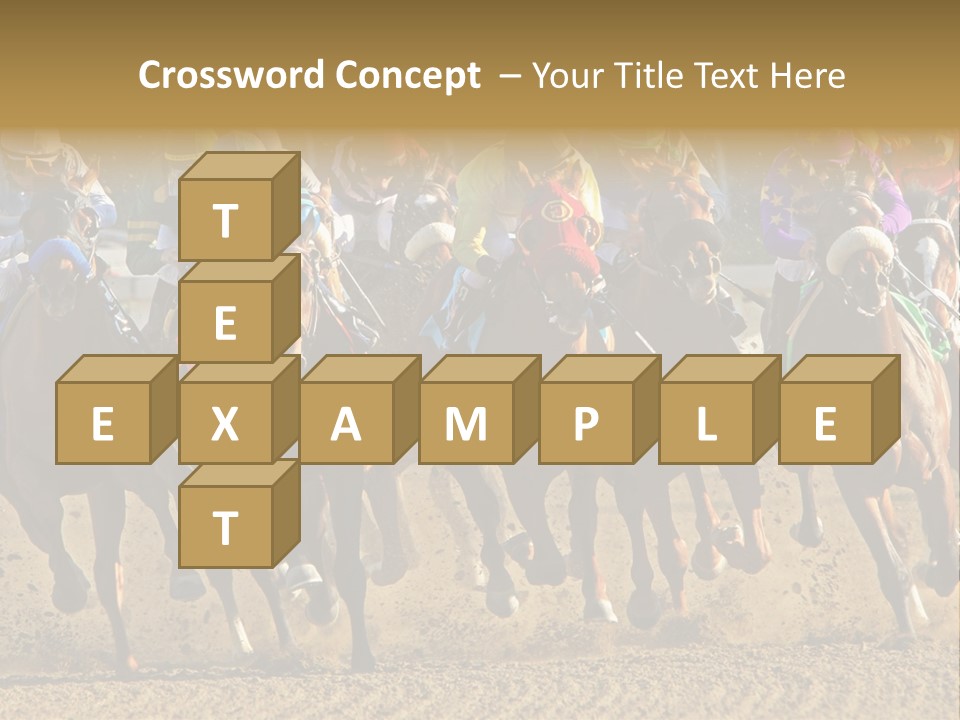 Compete Joel Racecourse PowerPoint Template