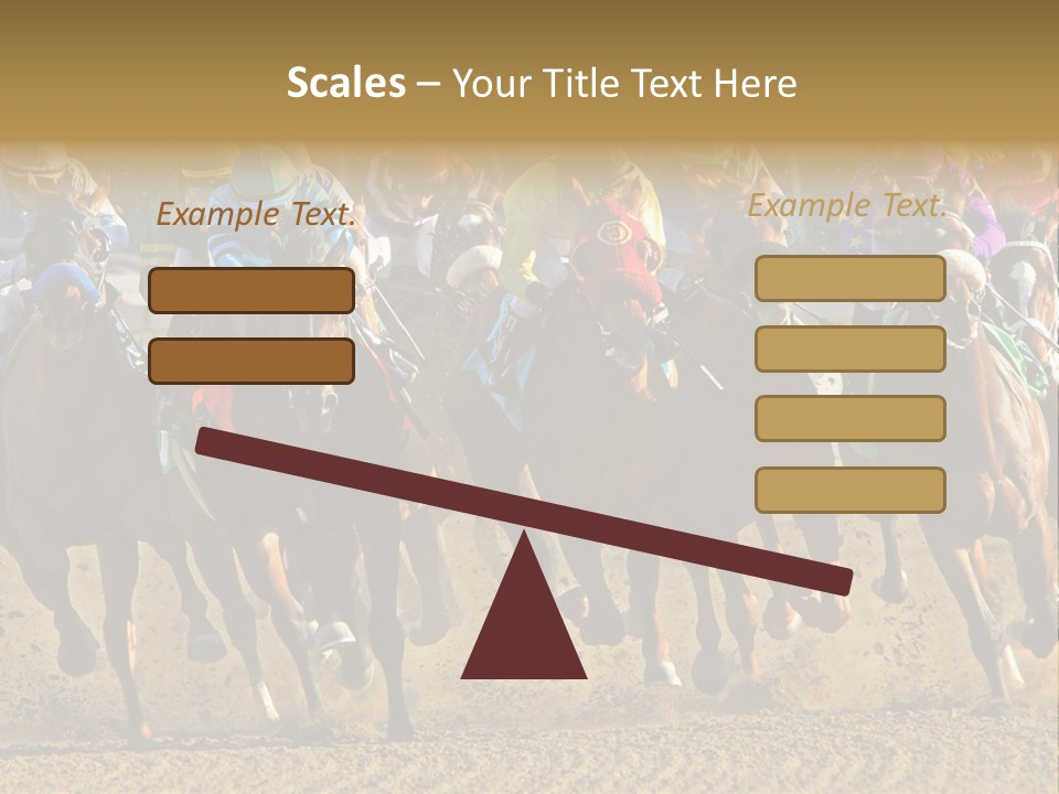 Compete Joel Racecourse PowerPoint Template