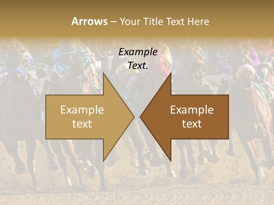 Compete Joel Racecourse PowerPoint Template